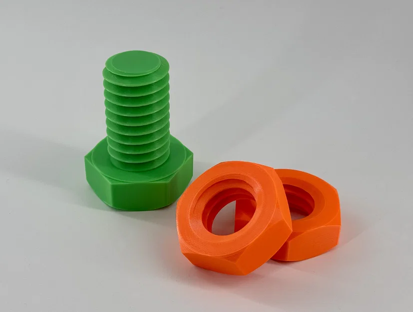 Đồ chơi vặn tay giảm stress: Ốc & Vít (Fidget Stress Nut & Bolt) - Image 2