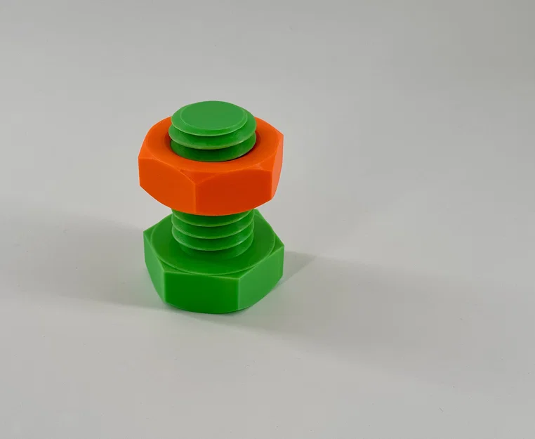 Đồ chơi vặn tay giảm stress: Ốc & Vít (Fidget Stress Nut & Bolt) - Image 3