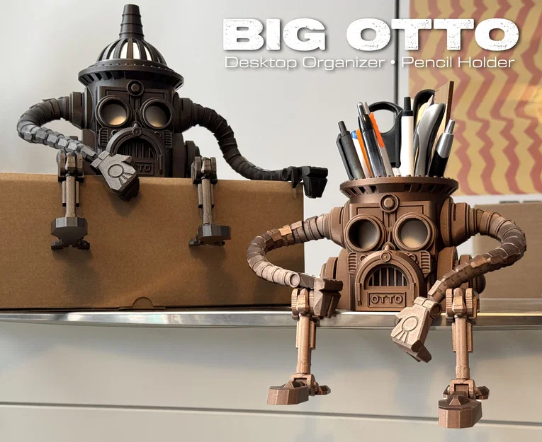 Big Otto – Khay/Ống cắm bút & đồ kẹp giấy để bàn - Image 1