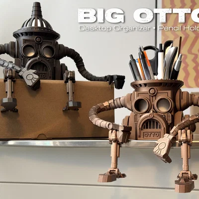 Big Otto – Khay/Ống cắm bút & đồ kẹp giấy để bàn