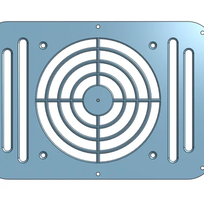 Nắp sau Qidi Plus 4 (Rear Cover) hỗ trợ nhiều size quạt 60/80/92/120mm