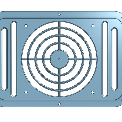 Nắp sau Qidi Plus 4 (Rear Cover) hỗ trợ nhiều size quạt 60/80/92/120mm