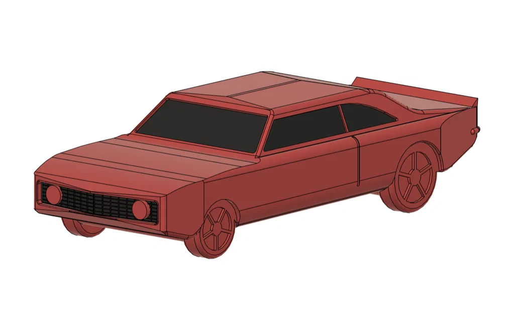 Mô hình xe 1969 Chevrolet Camaro SS cổ điển dành cho máy in 3D - Image 2
