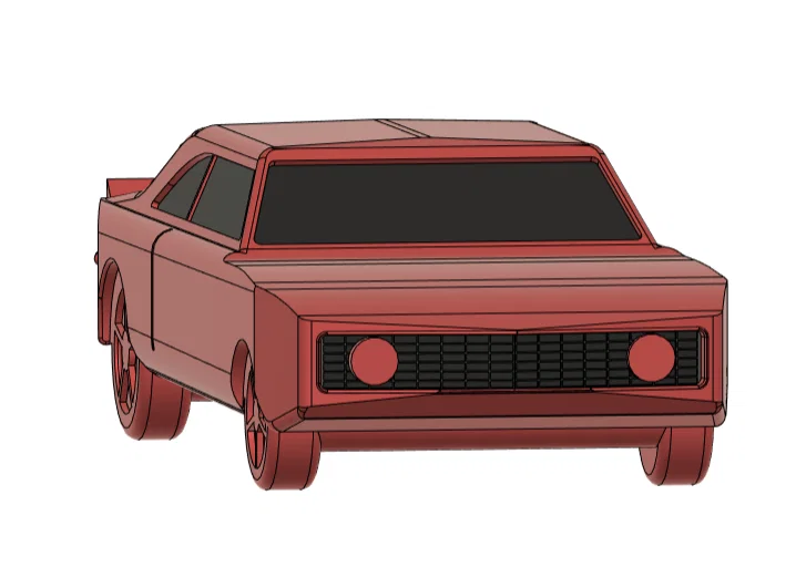 Mô hình xe 1969 Chevrolet Camaro SS cổ điển dành cho máy in 3D - Image 3