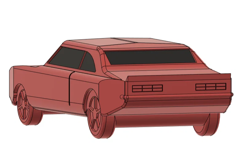 Mô hình xe 1969 Chevrolet Camaro SS cổ điển dành cho máy in 3D - Image 5