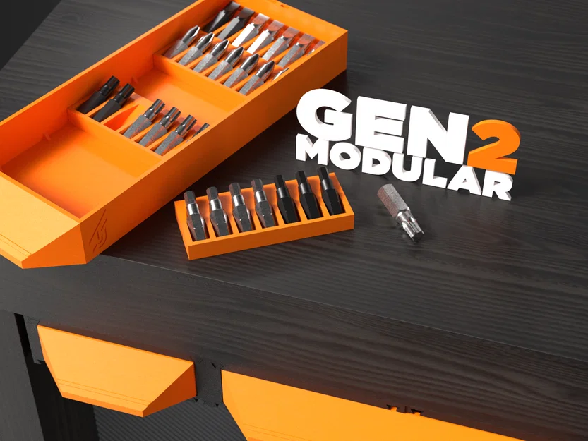 GEN2 Hex Bit Drawer Insert – Insert ngăn kéo cho đầu bit 1/4" - Image 1