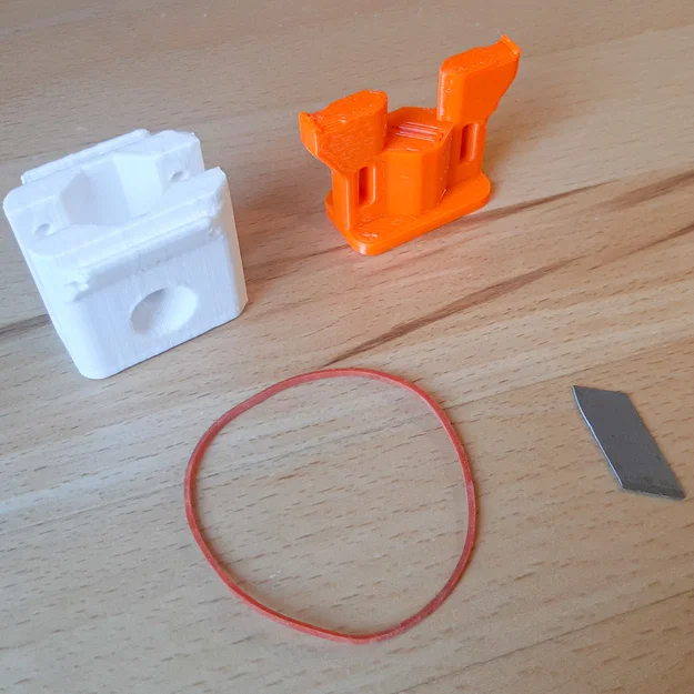 Dao cắt filament dùng dây thun 45° (Rubber Band Filament Cutter 45°) - Image 2