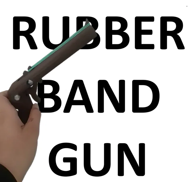 Mô hình súng bắn dây thun (Rubber Band Gun) in 3D thú vị - Image 1