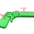 Mô hình súng bắn dây thun (Rubber Band Gun) in 3D thú vị - Thumbnail 3