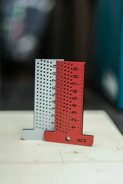 Thước chữ T kiêm marking gauge cỡ bỏ túi (T Ruler Marking Gauge Pocket Size) - Image 1