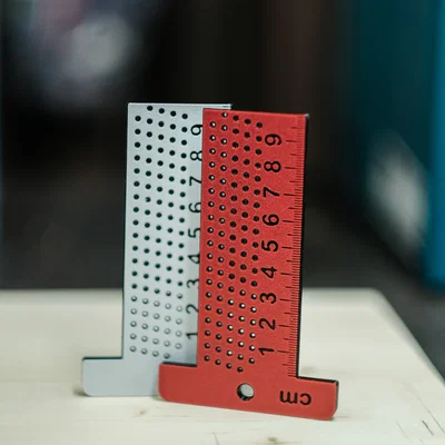 Thước chữ T kiêm marking gauge cỡ bỏ túi (T Ruler Marking Gauge Pocket Size)