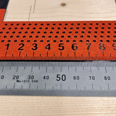 Thước chữ T kiêm marking gauge cỡ bỏ túi (T Ruler Marking Gauge Pocket Size)