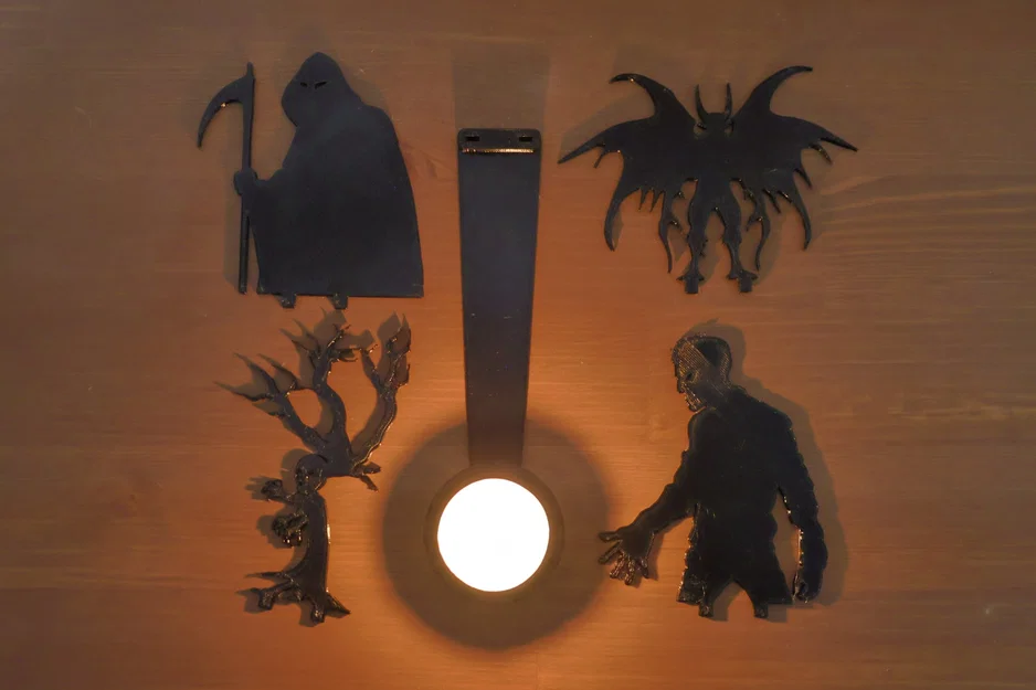 Máy chiếu bóng tea-light Halloween (Halloween tea-light shadow projector) - Image 1