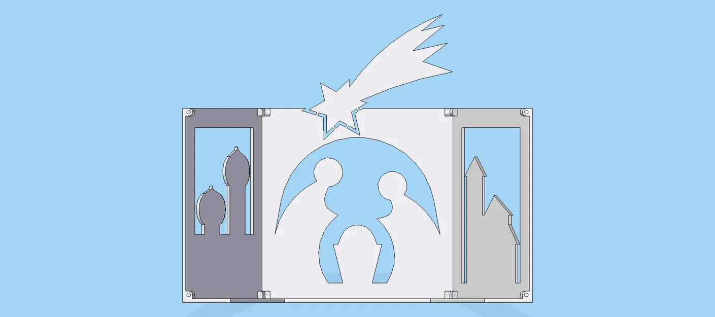 Betlém (Nativity scene) – Mô hình bóng đổ - Image 2