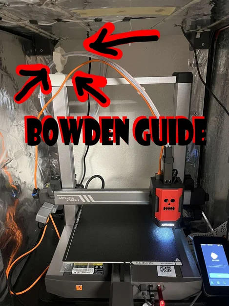 Anycubic Kobra 3 Combo vedeni bowdenu - Image 1