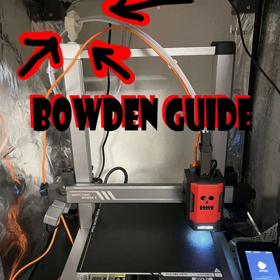 Anycubic Kobra 3 Combo vedeni bowdenu