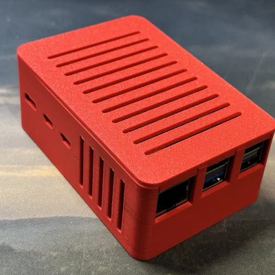 Case 3D bảo vệ Raspberry Pi 5 kèm NVMe Hat tiện lợi