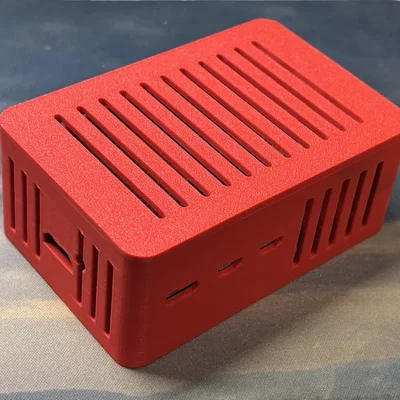 Case 3D bảo vệ Raspberry Pi 5 kèm NVMe Hat tiện lợi