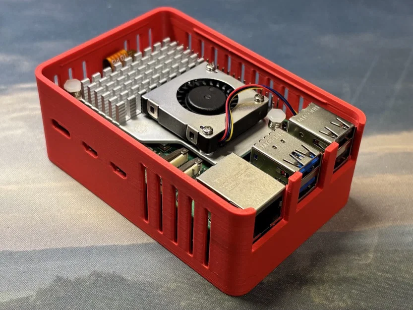 Case 3D bảo vệ Raspberry Pi 5 kèm NVMe Hat tiện lợi - Image 6