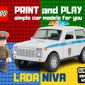 Mô hình xe LEGO LADA NIVA Cabrio 3D in tại nhà cực chất - Thumbnail 1