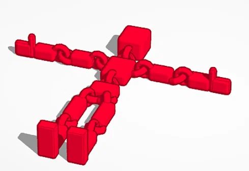 Mô hình người dẻo Floppy Dude in 3D linh hoạt - Image 1