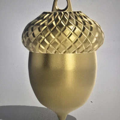 Móc khóa hộp đựng mini hình quả sồi (Acorn Container V2) độc đáo