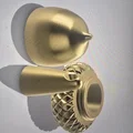 Móc khóa hộp đựng mini hình quả sồi (Acorn Container V2) độc đáo - Thumbnail 5