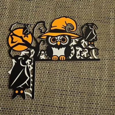 Trang trí Halloween góc cửa hình cú