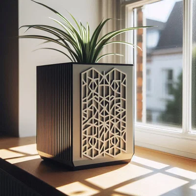 Chậu cây trang trí hiện đại (Modern Planter) in 3D cực đẹp