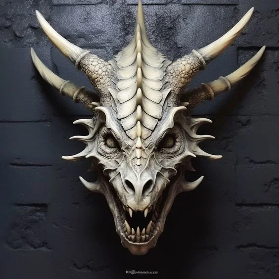 Mô hình đầu rồng Draconic Visage trang trí in 3D cực ngầu - Image 1