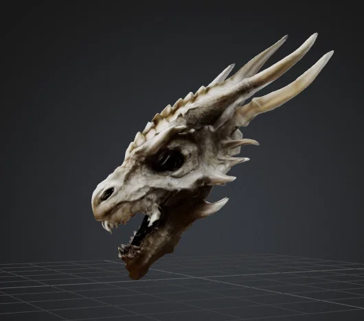 Mô hình đầu rồng Draconic Visage trang trí in 3D cực ngầu - Image 2