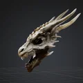 Mô hình đầu rồng Draconic Visage trang trí in 3D cực ngầu - Thumbnail 2