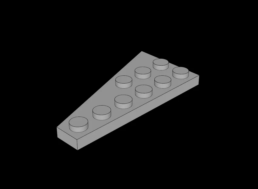 Mảnh ghép cánh 3x6 tương thích Lego - Tự in 3D mô hình chuyên nghiệp - Image 1