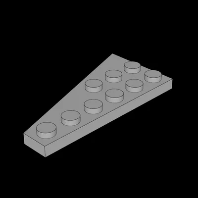 Mảnh ghép cánh 3x6 tương thích Lego - Tự in 3D mô hình chuyên nghiệp