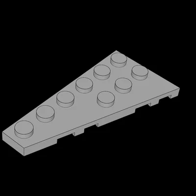 Mảnh ghép cánh máy bay 3x6 tương thích Lego - File in 3D