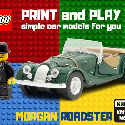 Mô hình xe LEGO Morgan Roadster in 3D độc đáo