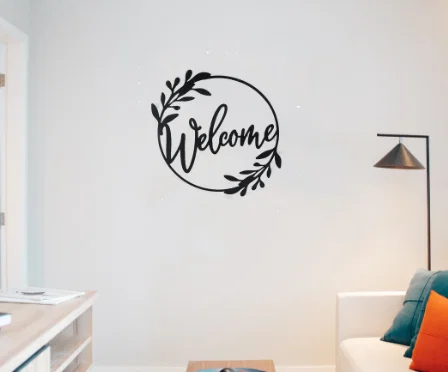 Tranh treo tường 2D trang trí “Welcome” - Image 1