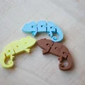 Móc khóa tắc kè hoa khớp nối linh hoạt (Flexi Chameleon Keychain) - Thumbnail 3