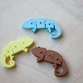 Móc khóa tắc kè hoa khớp nối linh hoạt (Flexi Chameleon Keychain) - Thumbnail 4