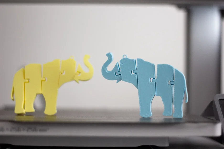 Móc khóa Voi dẻo Flexi – Articulated - Image 1