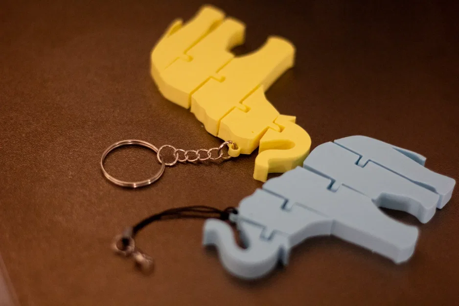 Móc khóa Voi dẻo Flexi – Articulated - Image 4