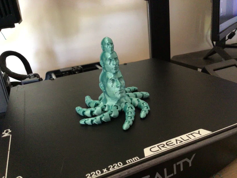 Mô hình Rocktopus 3 đầu in 3D không cần support siêu độc lạ - Image 1