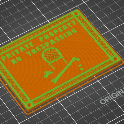 Bảng Private Property No Trespassing (tấm cảnh báo)