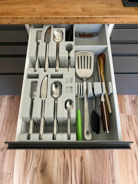 Khay Chia Muỗng Nĩa IKEA Dạng Module (Modular IKEA Cutlery Organizer) - Image 1