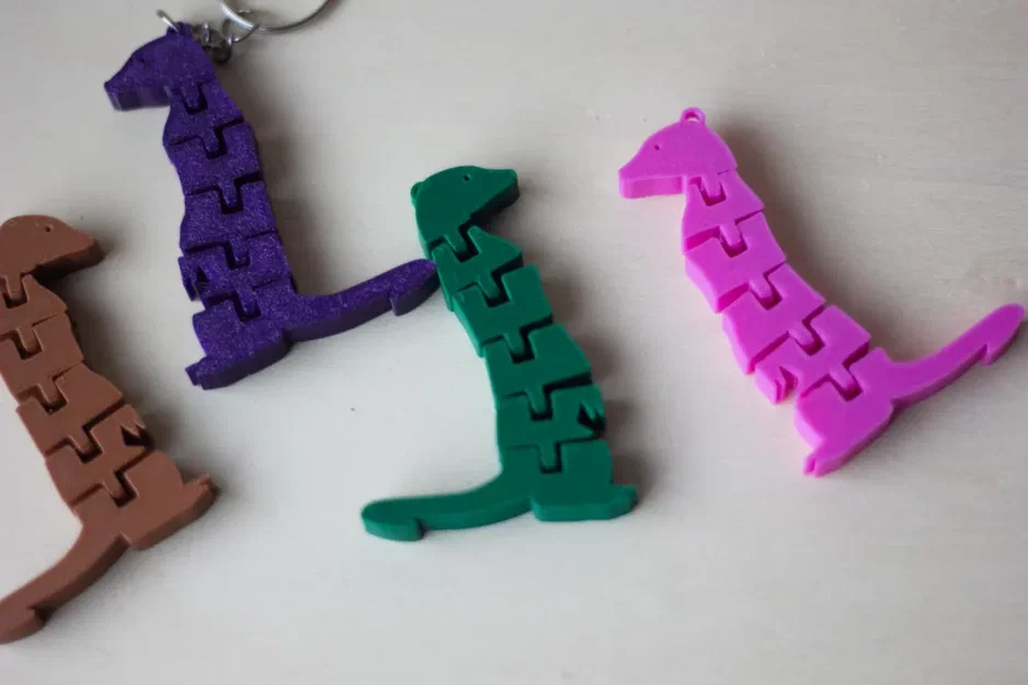 Móc khóa chồn Meerkat linh hoạt in 3D - Thiết kế vui nhộn - Image 3