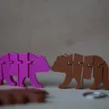 Móc khóa gấu Flexi Bear Articulated - In 3D siêu linh hoạt - Thumbnail 2