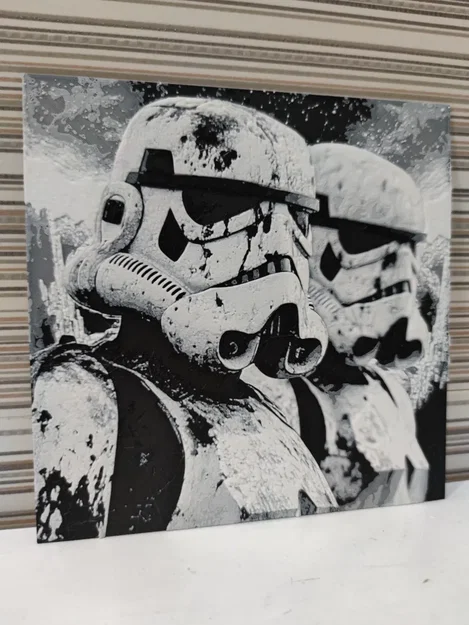 Tranh in 3D Stormtrooper phong cách Hueforge cực chất - Image 3