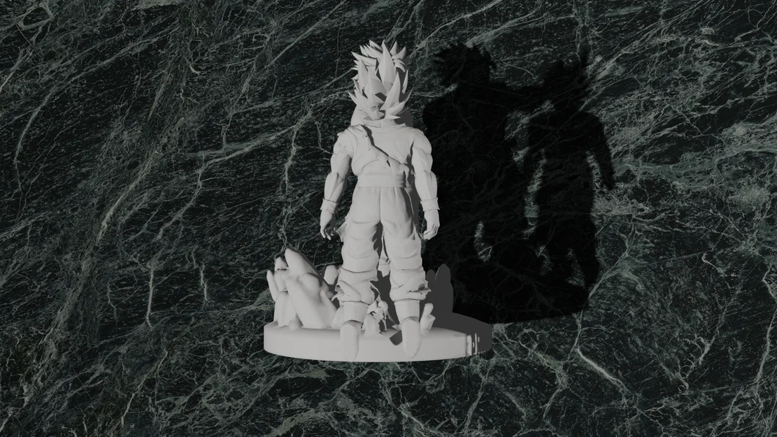 Broly và Goku Dragon Ball Z #16 – Tối ưu cho 3D Printing - Image 2