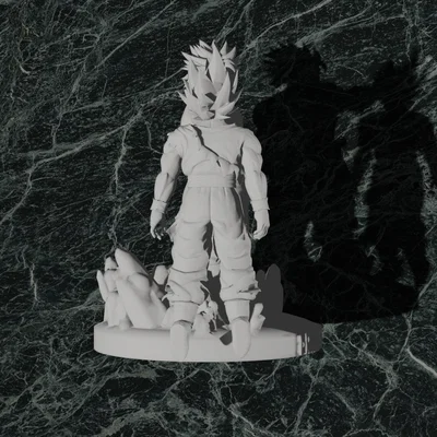 Broly và Goku Dragon Ball Z #16 – Tối ưu cho 3D Printing