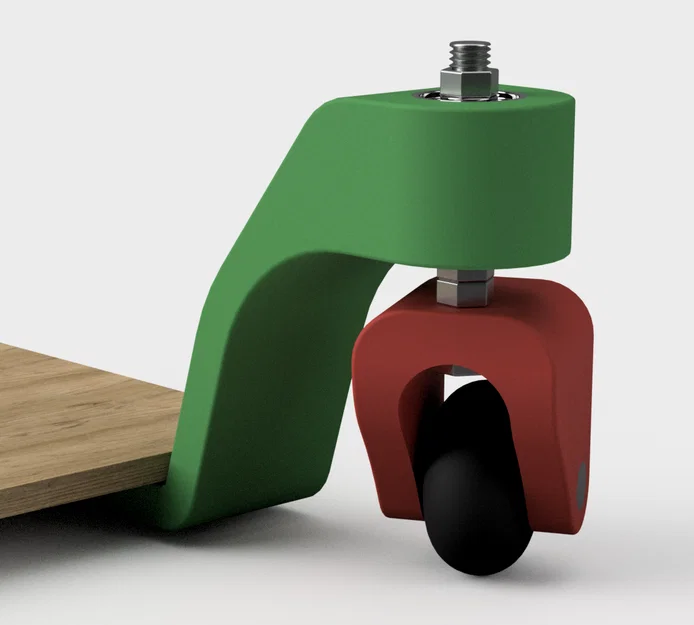 Bánh xe xoay 360 độ (Caster Wheel) tự in 3D cho nội thất - Image 1